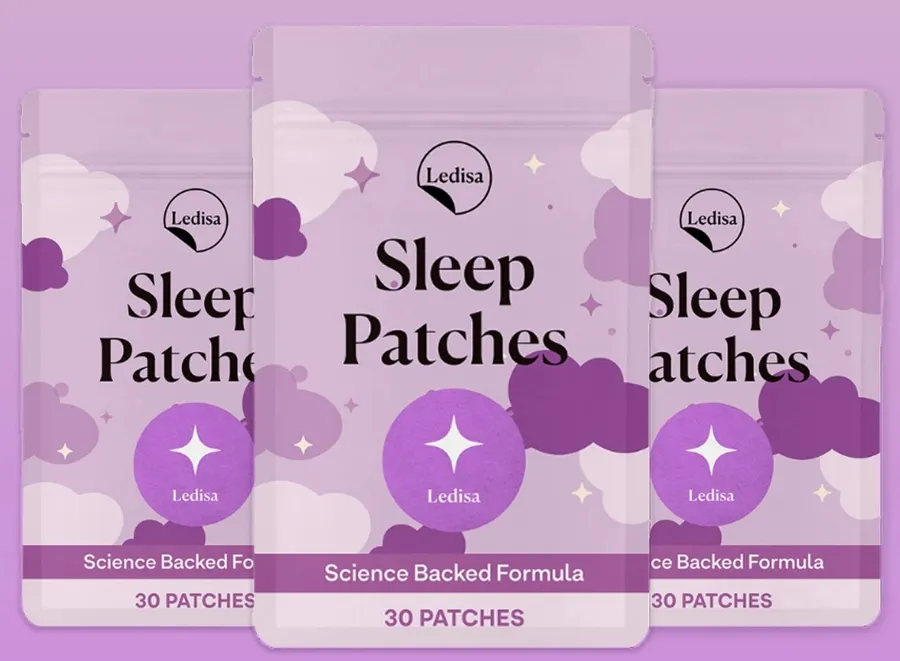 Three pouches of Ledisa Sleep Patches, 30 patches each